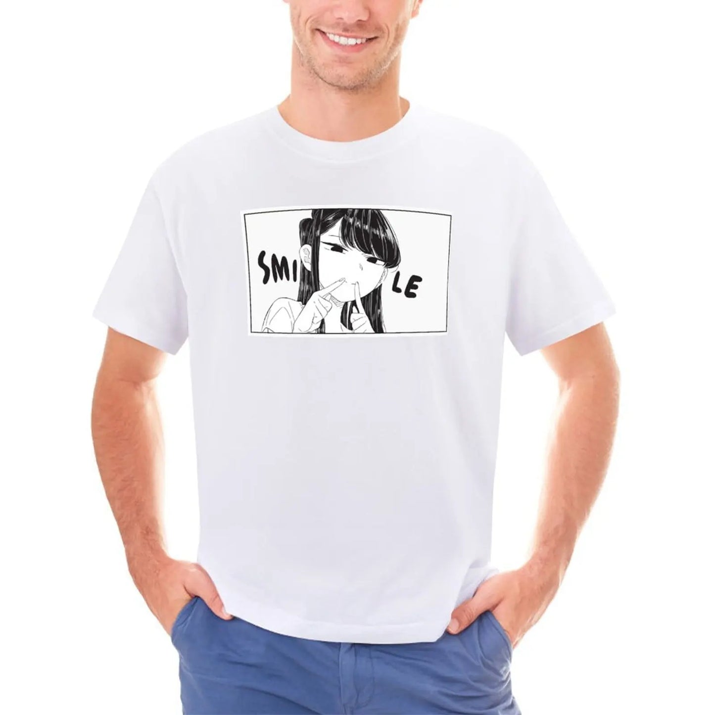 T-shirt Komi Can't Communicate unisexe, manga, imprimé kawaii
