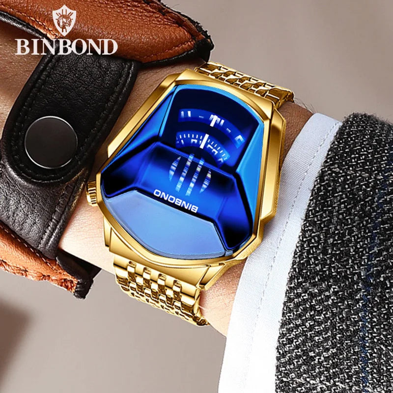 Montre LED homme tactile sport, design moto, quartz étanche