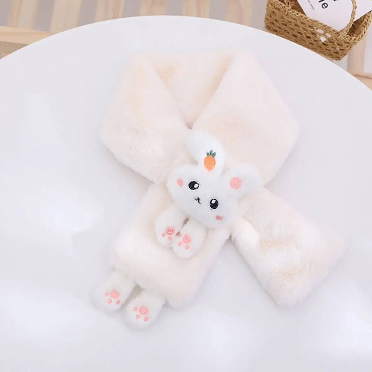 Écharpe enfant hiver lapin 🐰 – douce, chaude & mignonne