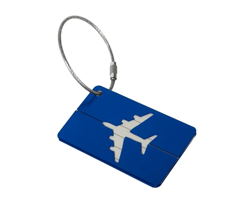 Étiquette Valise Aluminium – Tag Bagage Antiperte avec Nom