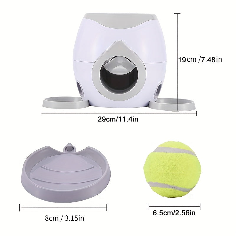 Lanceur de balle interactif & distributeur de friandises pour chiens