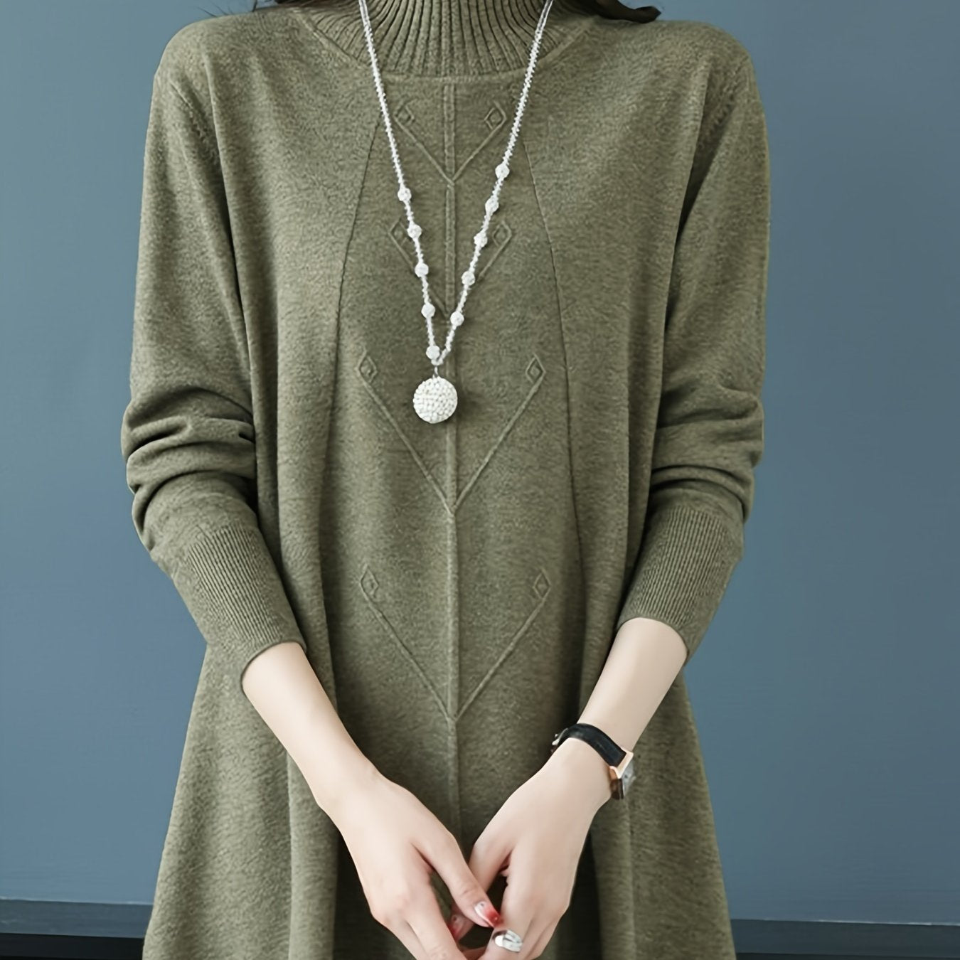 Pull col montant femme 🧶 – Maille chic hiver automne GTIJARA