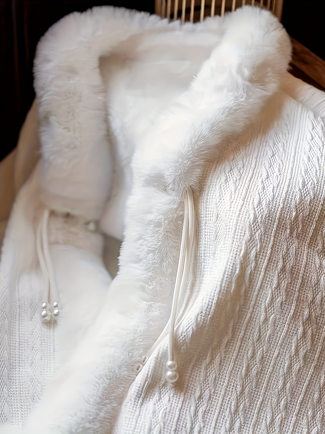 Cape en velours femme – Élégante & chaude avec capuche fourrure