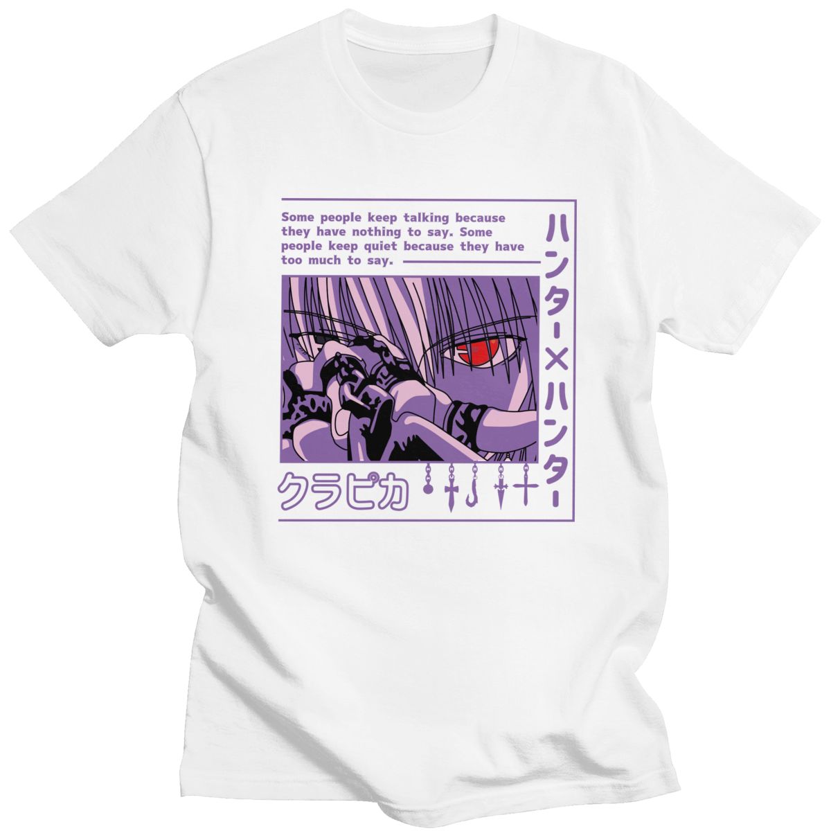 T-shirt Hunter X Hunter Kurapika Devil Eye, unisexe coton manga
