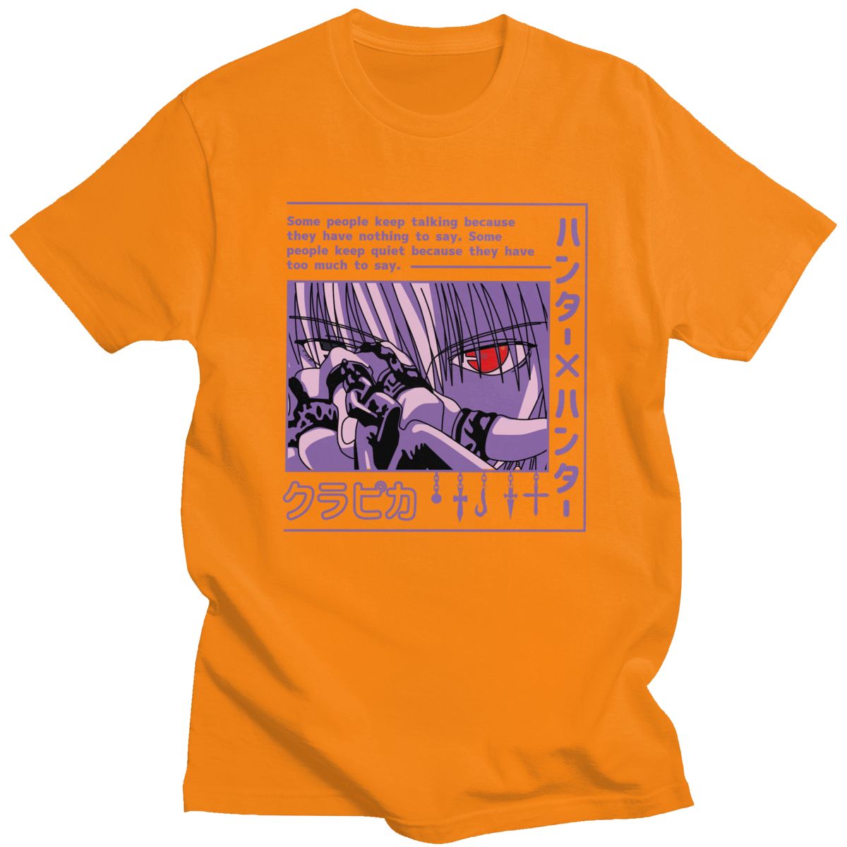T-shirt Hunter X Hunter Kurapika Devil Eye, unisexe coton manga