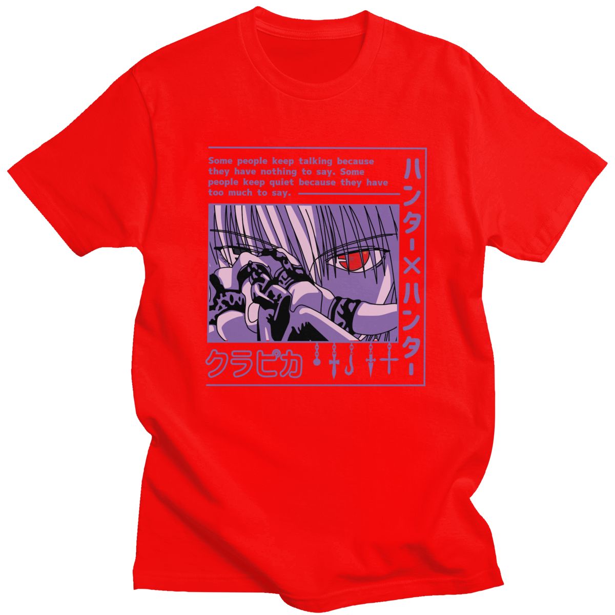 T-shirt Hunter X Hunter Kurapika Devil Eye, unisexe coton manga