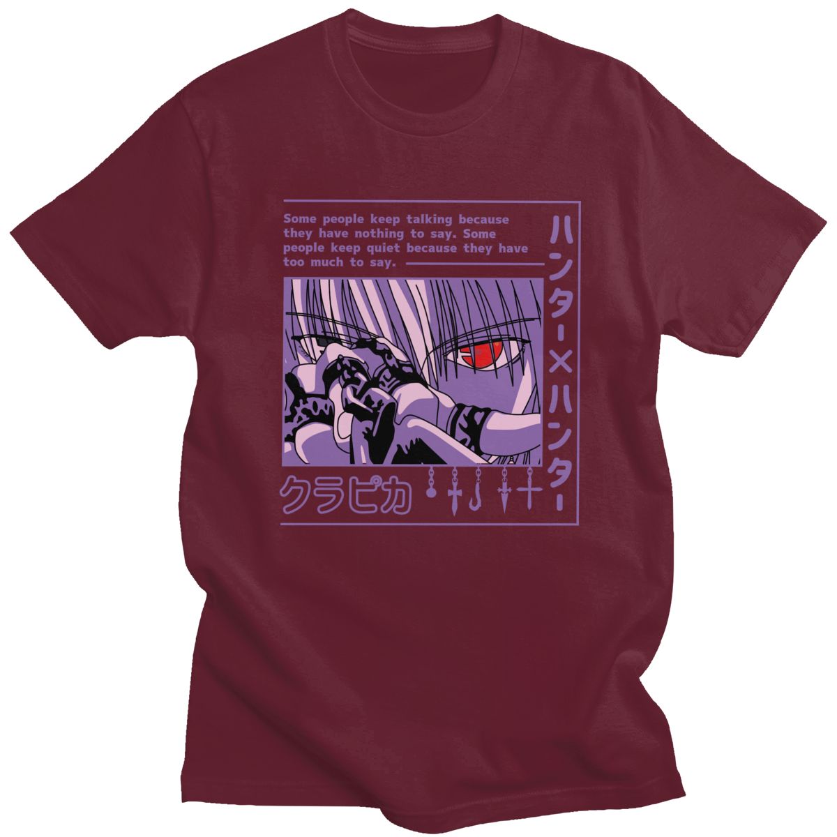 T-shirt Hunter X Hunter Kurapika Devil Eye, unisexe coton manga
