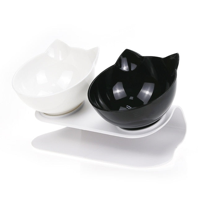 Double bol transparent chat/chien antidérapant – confort cervical
