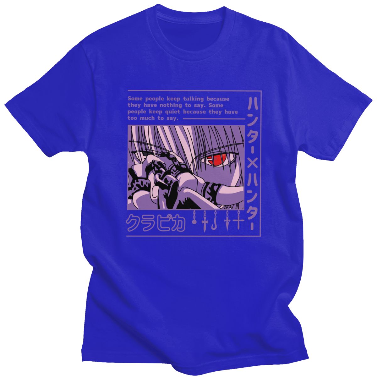 T-shirt Hunter X Hunter Kurapika Devil Eye, unisexe coton manga