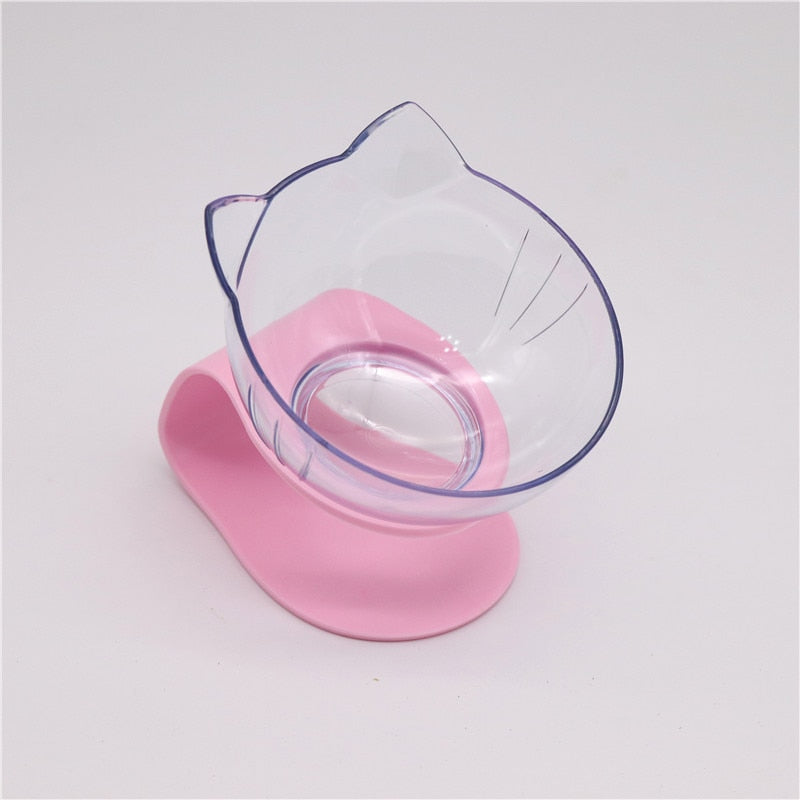 Double bol transparent chat/chien antidérapant – confort cervical