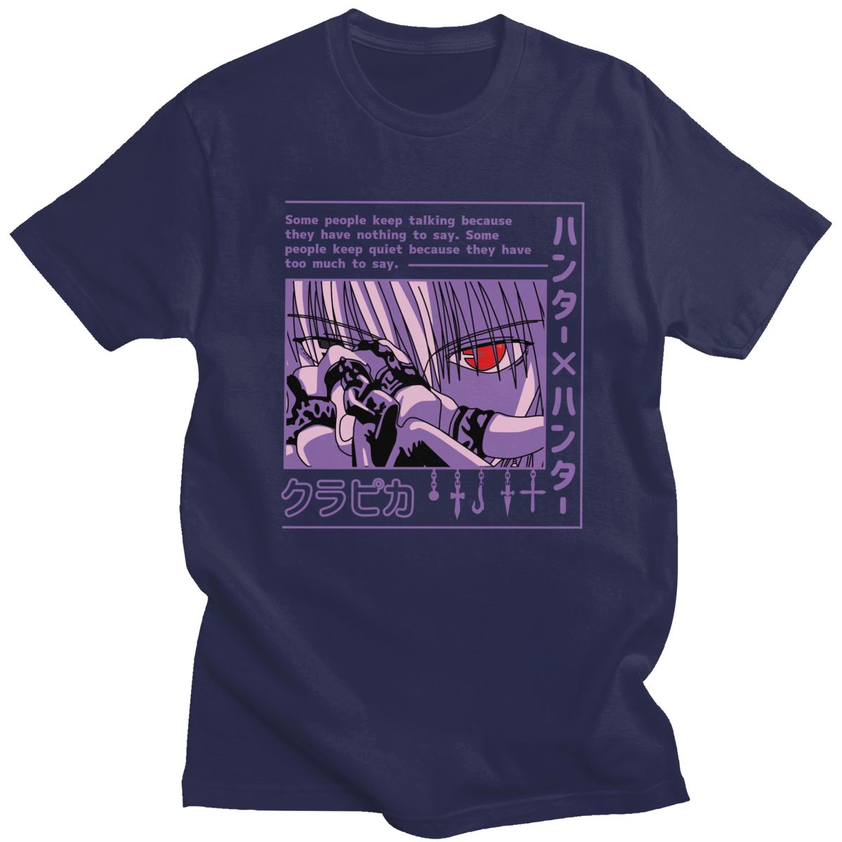 T-shirt Hunter X Hunter Kurapika Devil Eye, unisexe coton manga