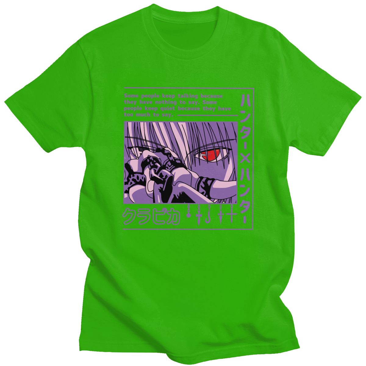 T-shirt Hunter X Hunter Kurapika Devil Eye, unisexe coton manga