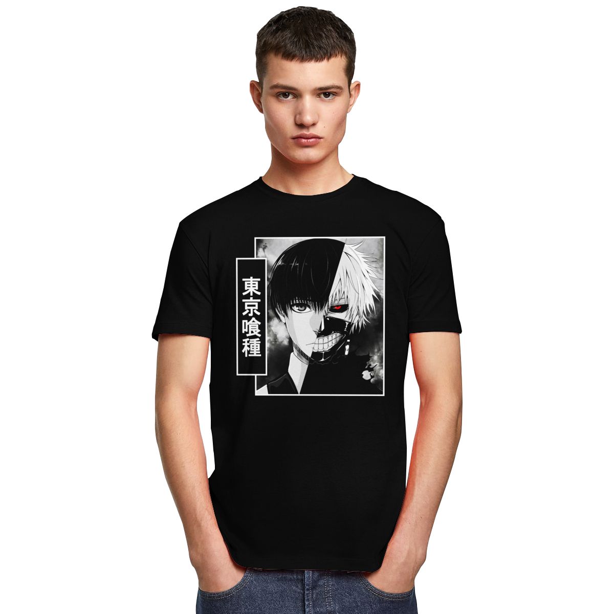 T-shirt Tokyo Ghoul Anteiku – Manga Harajuku 100% coton