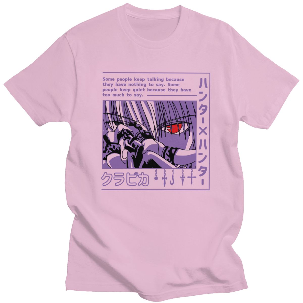 T-shirt Hunter X Hunter Kurapika Devil Eye, unisexe coton manga
