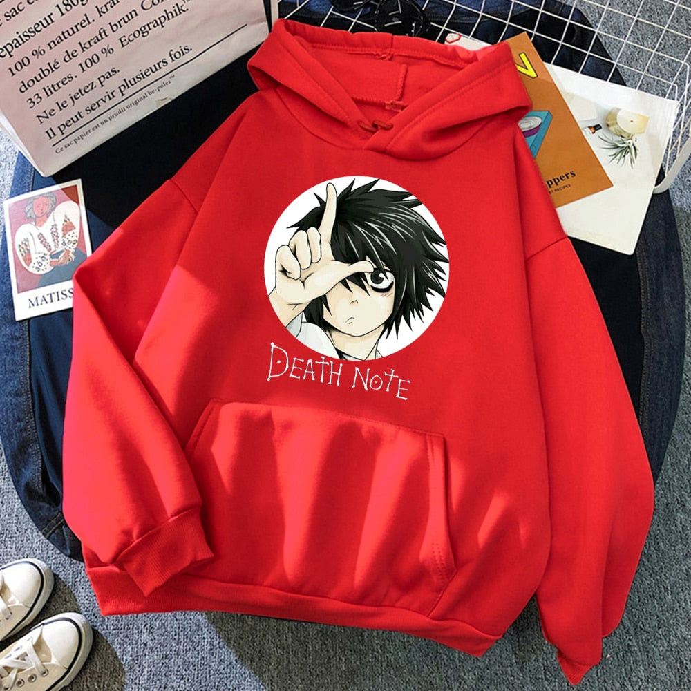 Sweat à capuche Death Note L Lawliet – Style manga streetwear