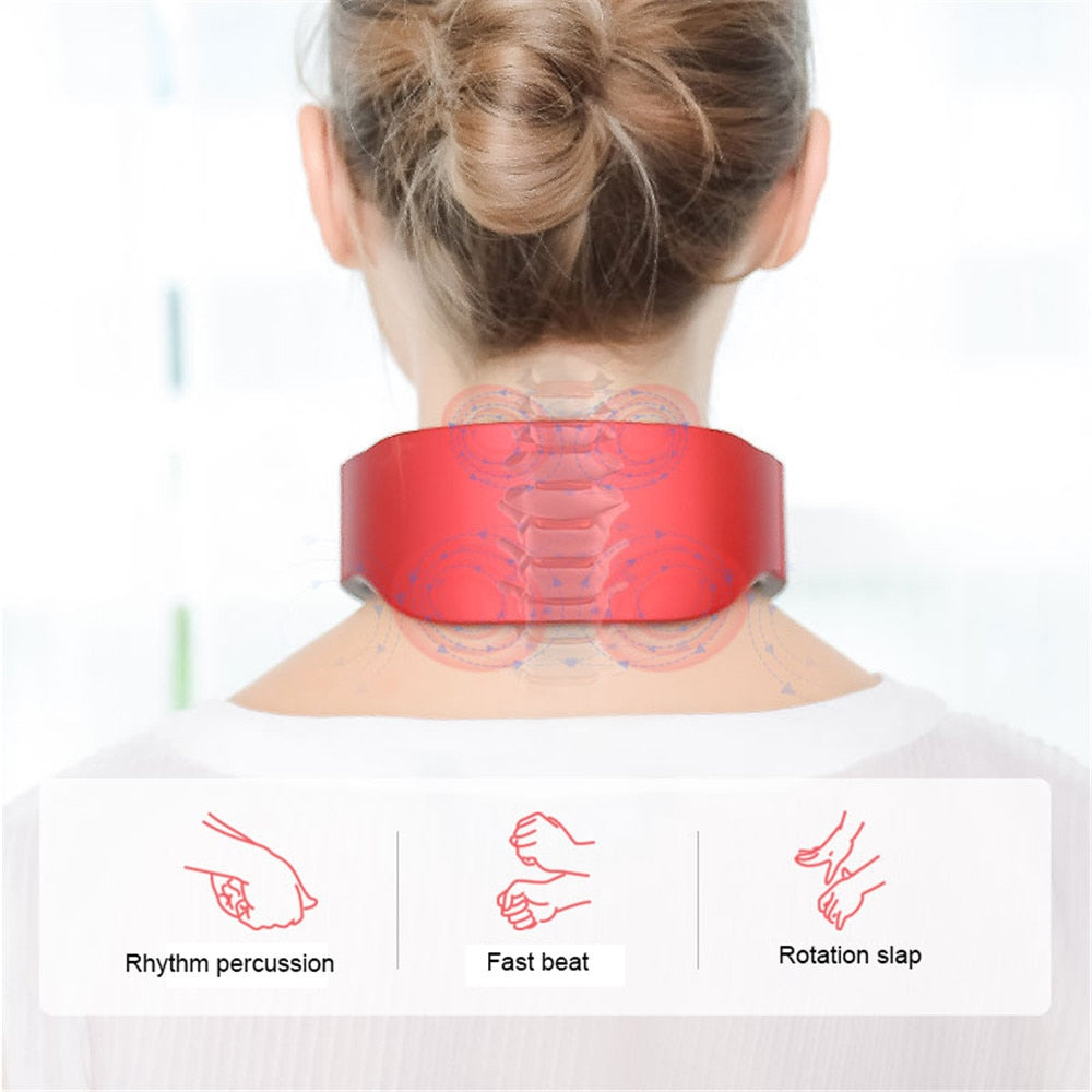 Masseur électrique cervical 4D chauffant – Relaxation & posture