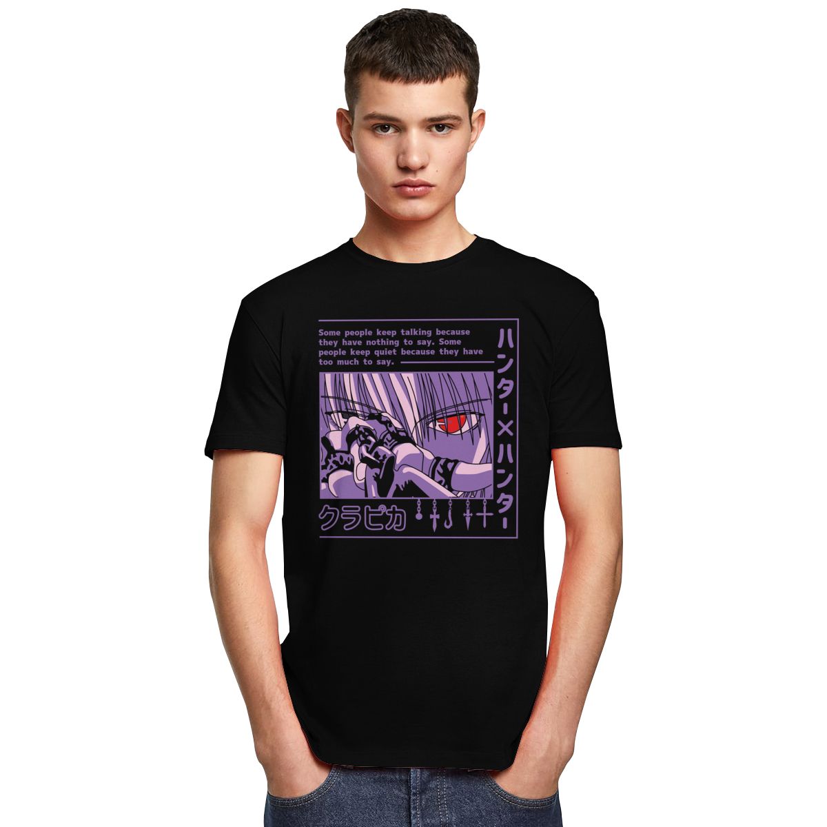 T-shirt Hunter X Hunter Kurapika Devil Eye, unisexe coton manga