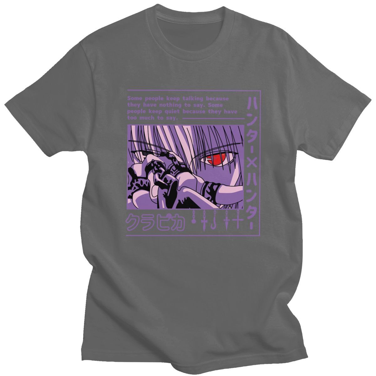 T-shirt Hunter X Hunter Kurapika Devil Eye, unisexe coton manga