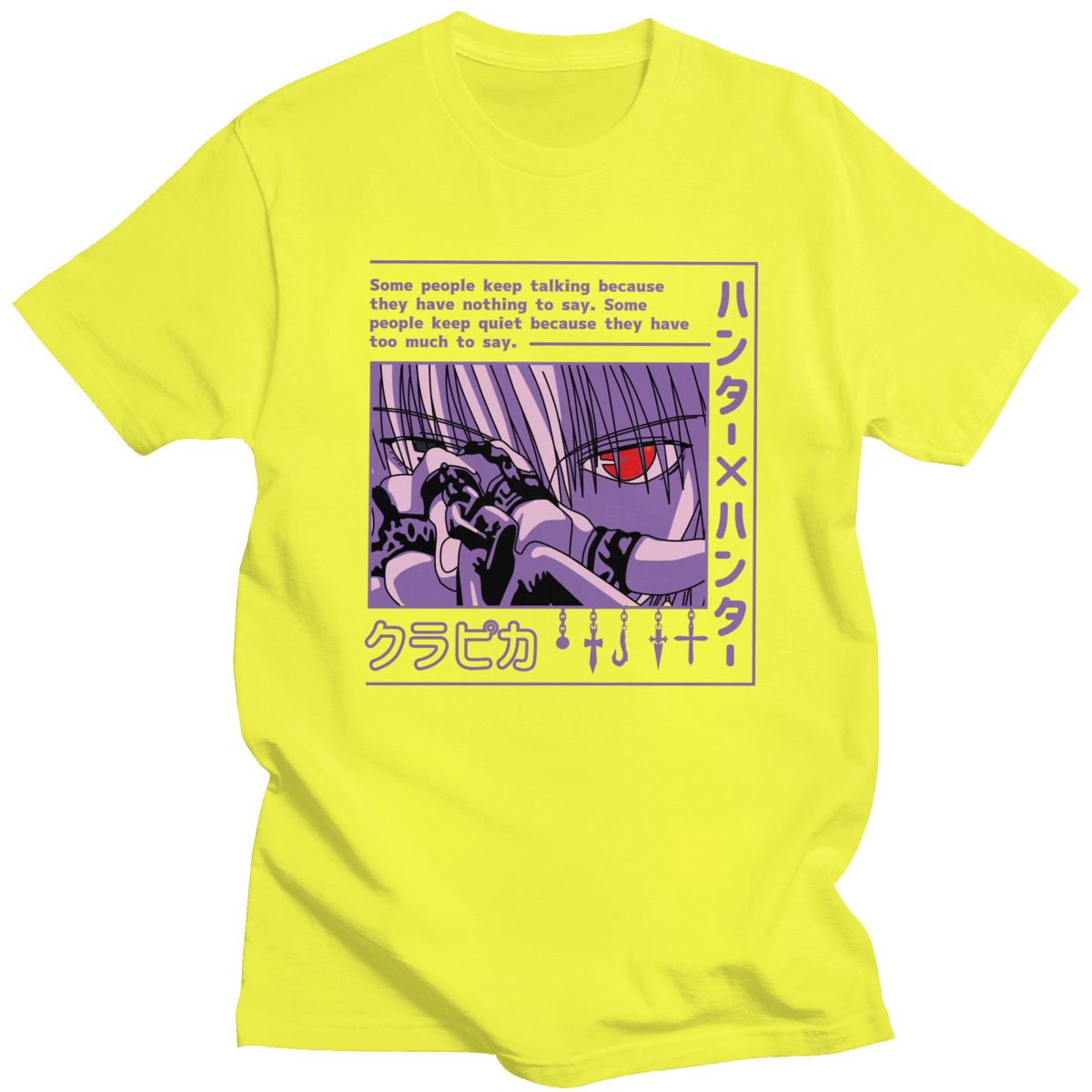 T-shirt Hunter X Hunter Kurapika Devil Eye, unisexe coton manga