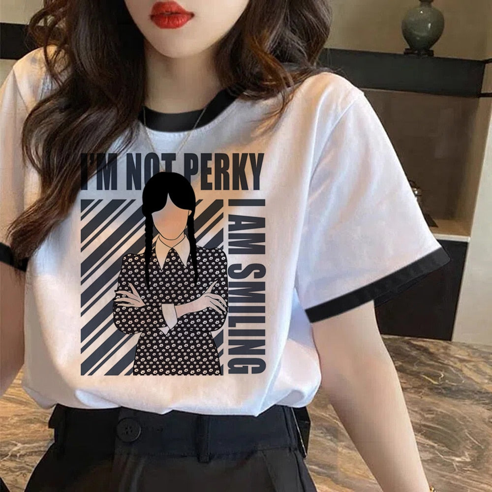T-shirt Wednesday Addams « I Hate Everything », femme & fille