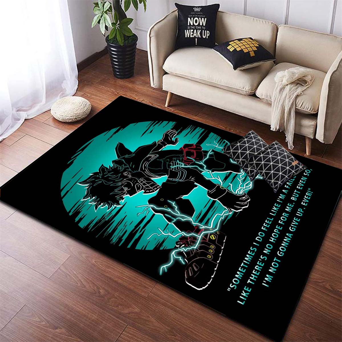 Tapis My Hero Academia antidérapant, salon, pique-nique, animé