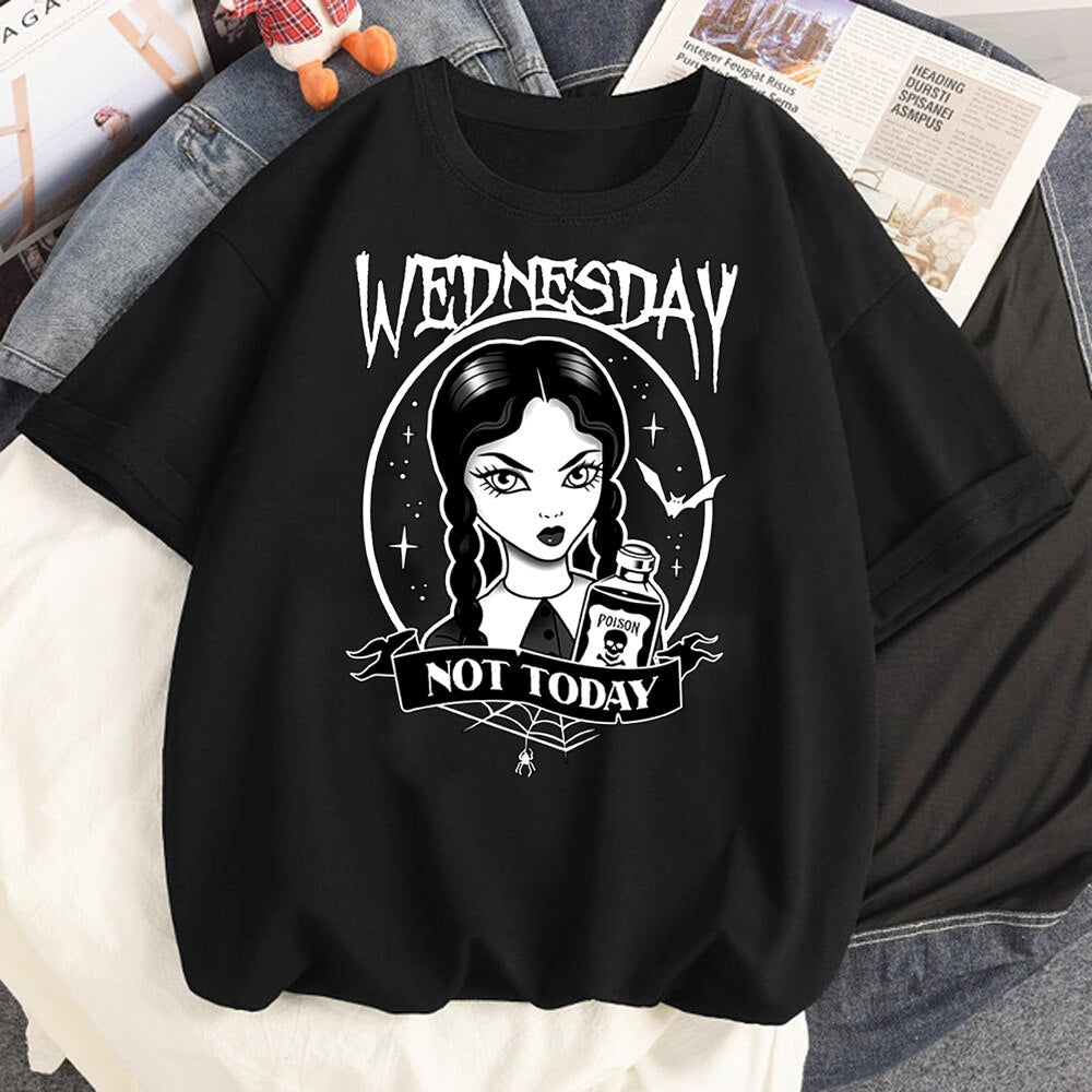 T-shirt Wednesday Addams « I Hate Everything », femme & fille