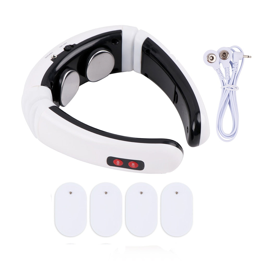 Masseur électrique cervical TENS – 6 modes & chaleur infrarouge