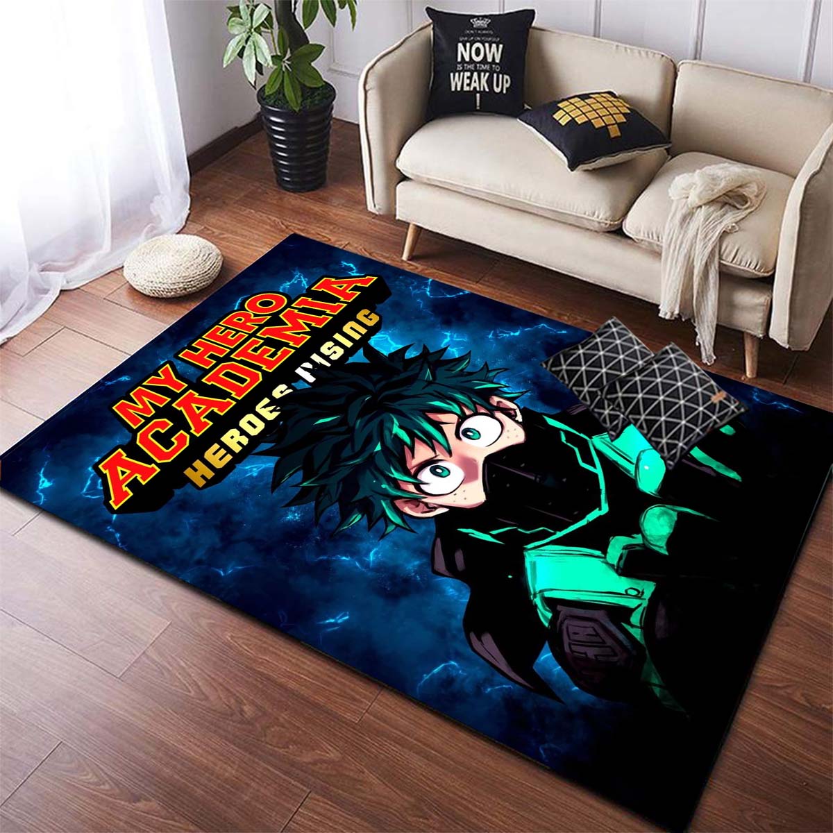 Tapis My Hero Academia antidérapant, salon, pique-nique, animé