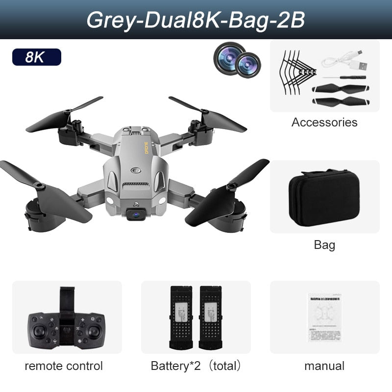 Drone Q6 4K HD Dual Camera WiFi 5G FPV avec Évitement Obstacles
