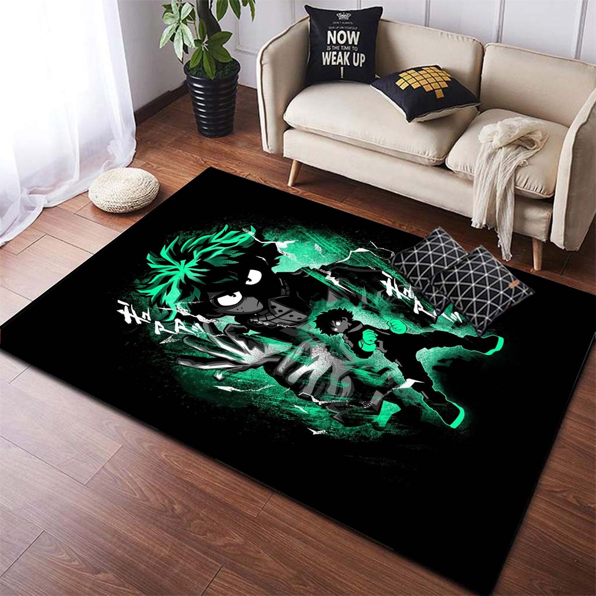 Tapis My Hero Academia antidérapant, salon, pique-nique, animé