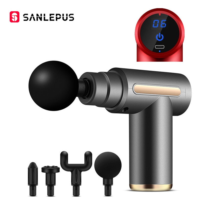 Pistolet de massage portable LCD – Relaxation profonde du corps