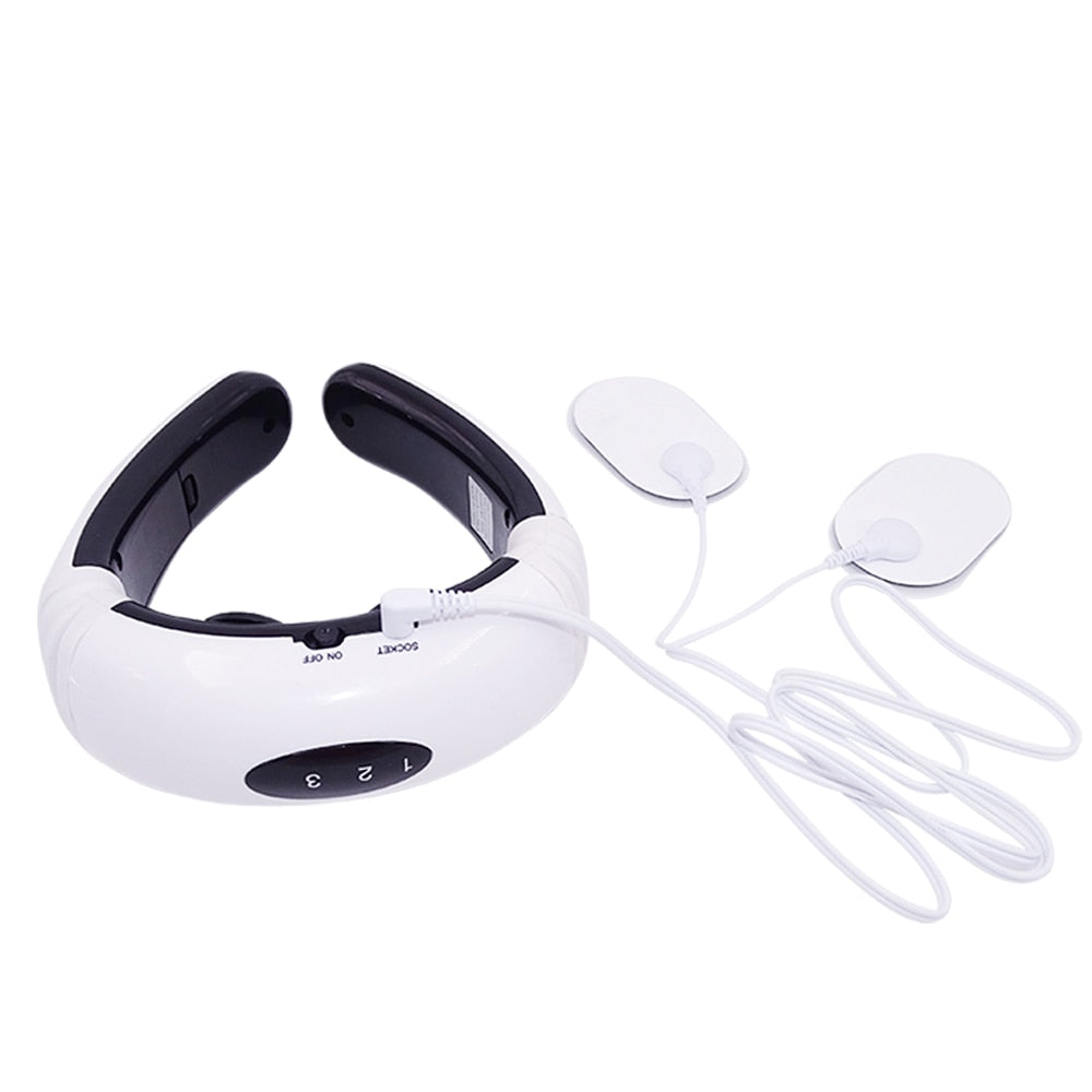 Masseur électrique cervical TENS – 6 modes & chaleur infrarouge