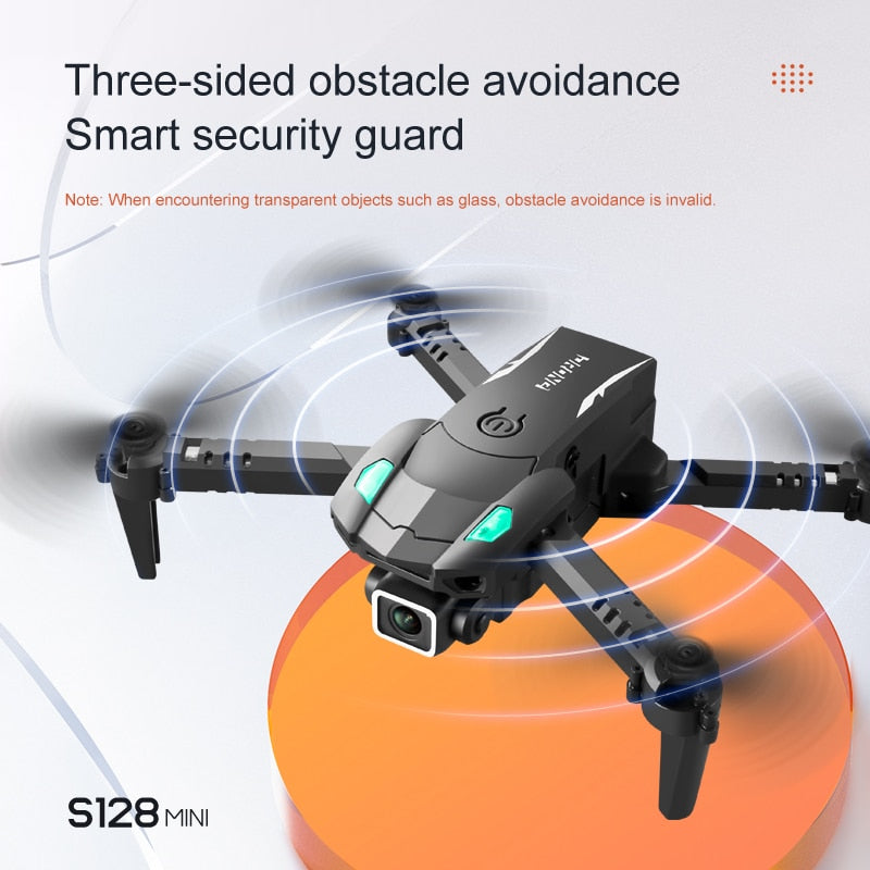 Mini Drone S128 4K avec Caméra HD, Évitement Obstacles Intelligent