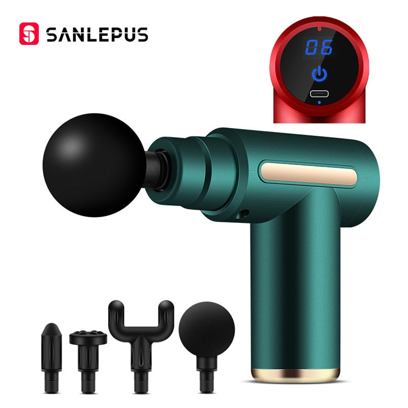 Pistolet de massage portable LCD – Relaxation profonde du corps