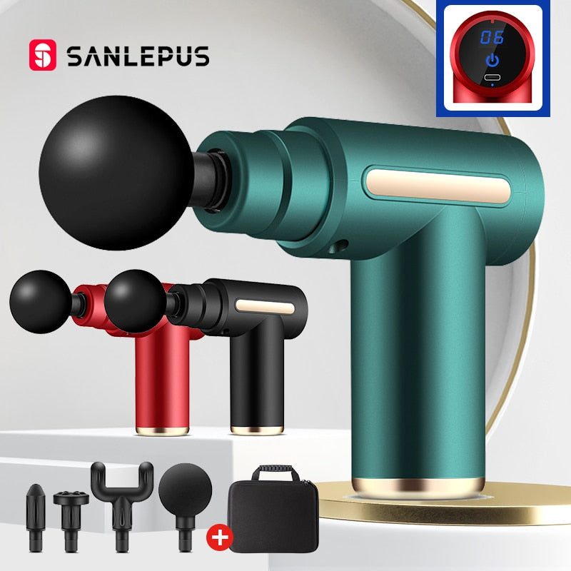 Pistolet de massage portable LCD – Relaxation profonde du corps
