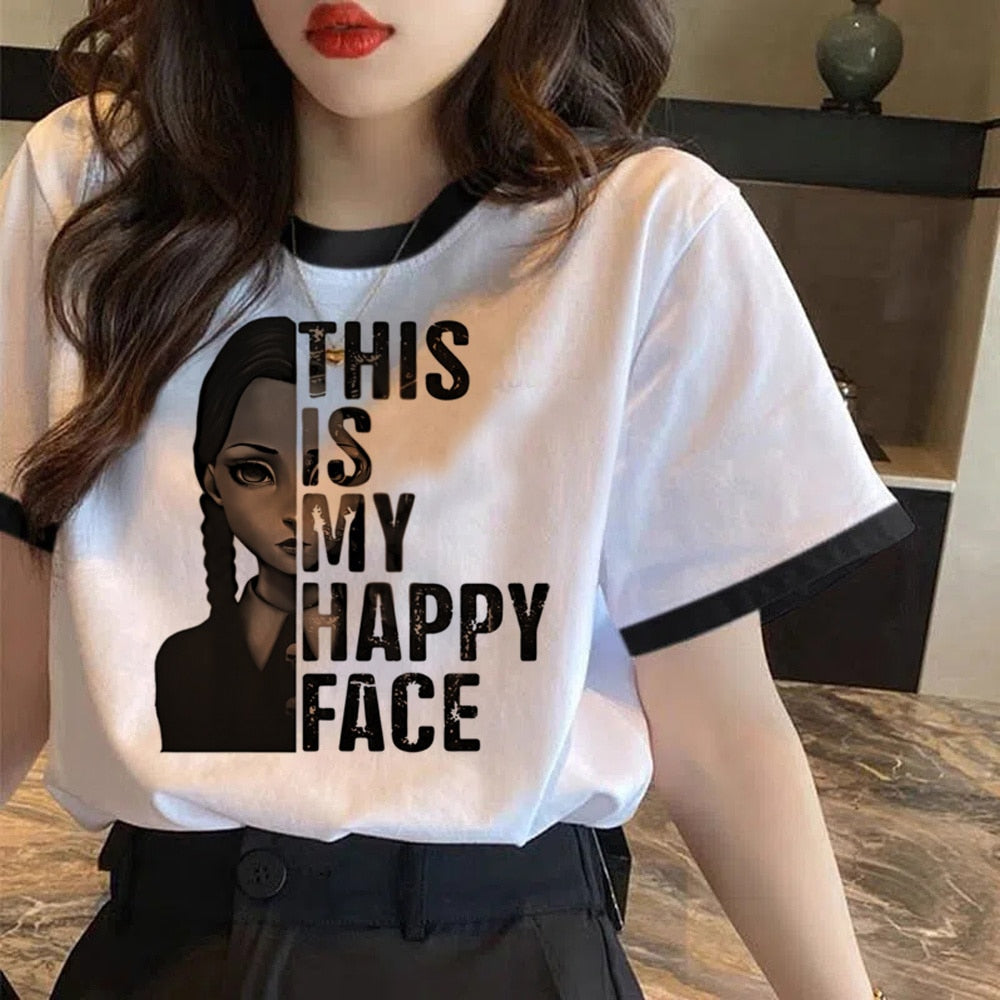 T-shirt Wednesday Addams « I Hate Everything », femme & fille