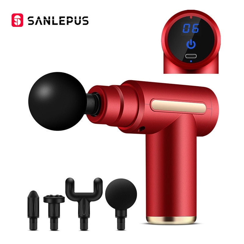 Pistolet de massage portable LCD – Relaxation profonde du corps