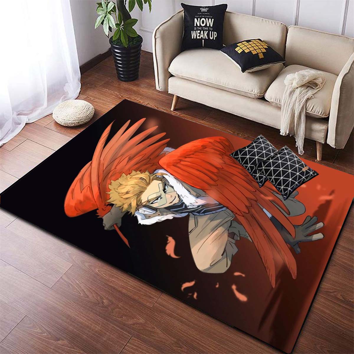 Tapis My Hero Academia antidérapant, salon, pique-nique, animé