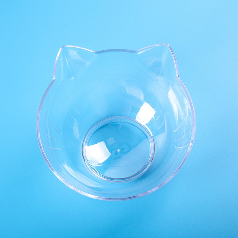 Double bol transparent chat/chien antidérapant – confort cervical