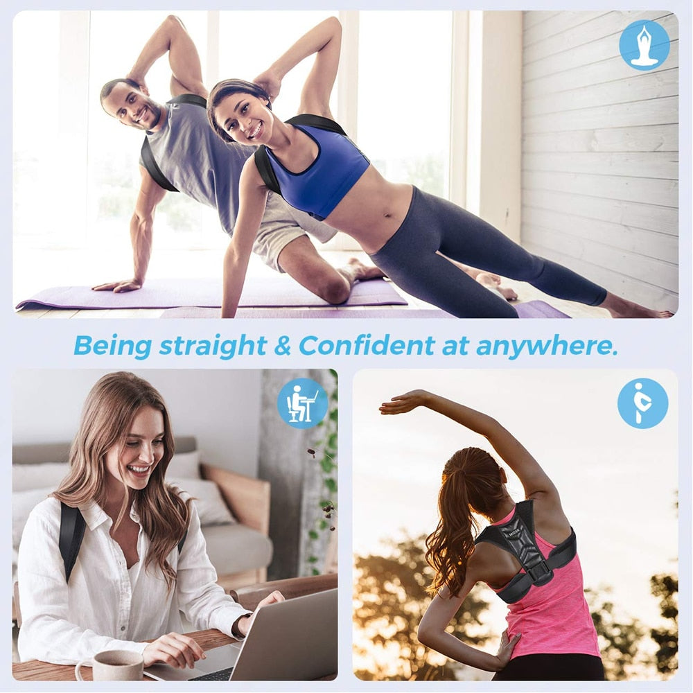 Correcteur de Posture Plus – Ceinture Dos et Épaules Ajustable