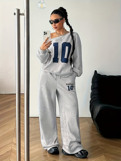 Ensemble Femme 2 Pièces Casual – Sweat & Pantalon Jogger Épais