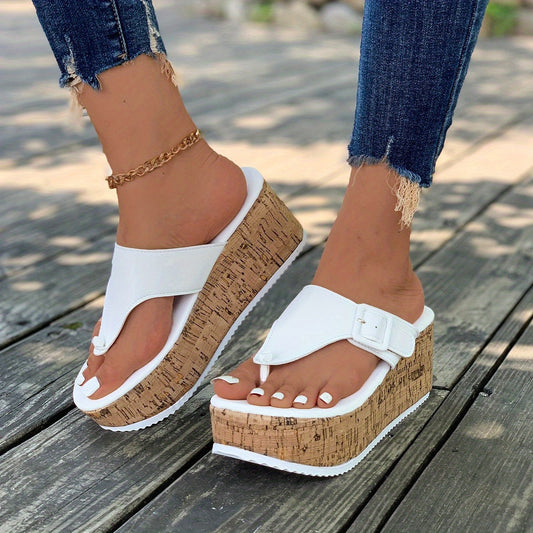Sandales Femme Plateforme Été – Ouvertes, Boucle, Mode Confort