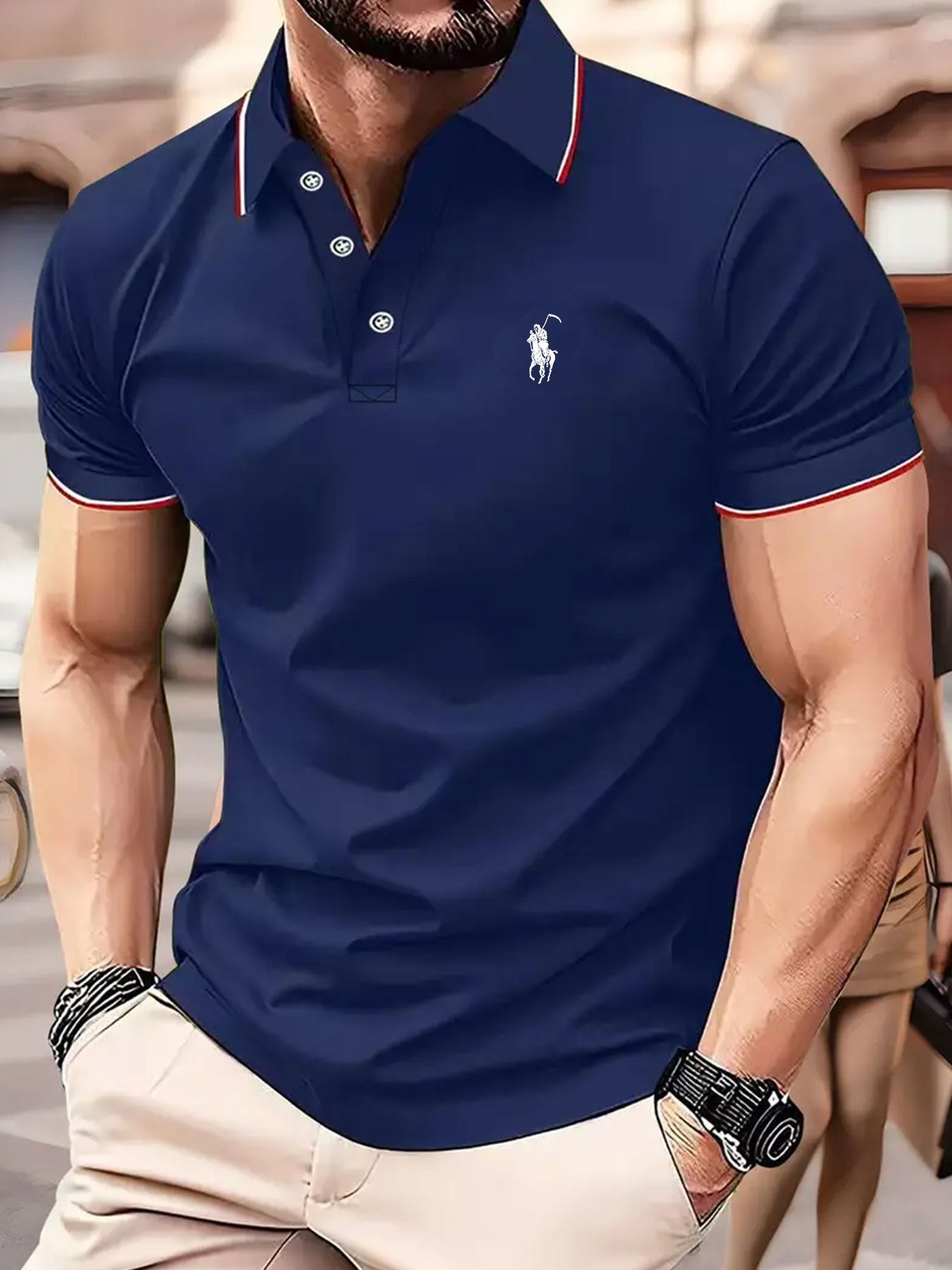 Chemise de golf à manches courtes pour homme , confortable, polyvalente pour un usage quotidien, le meilleur choix pour l'été