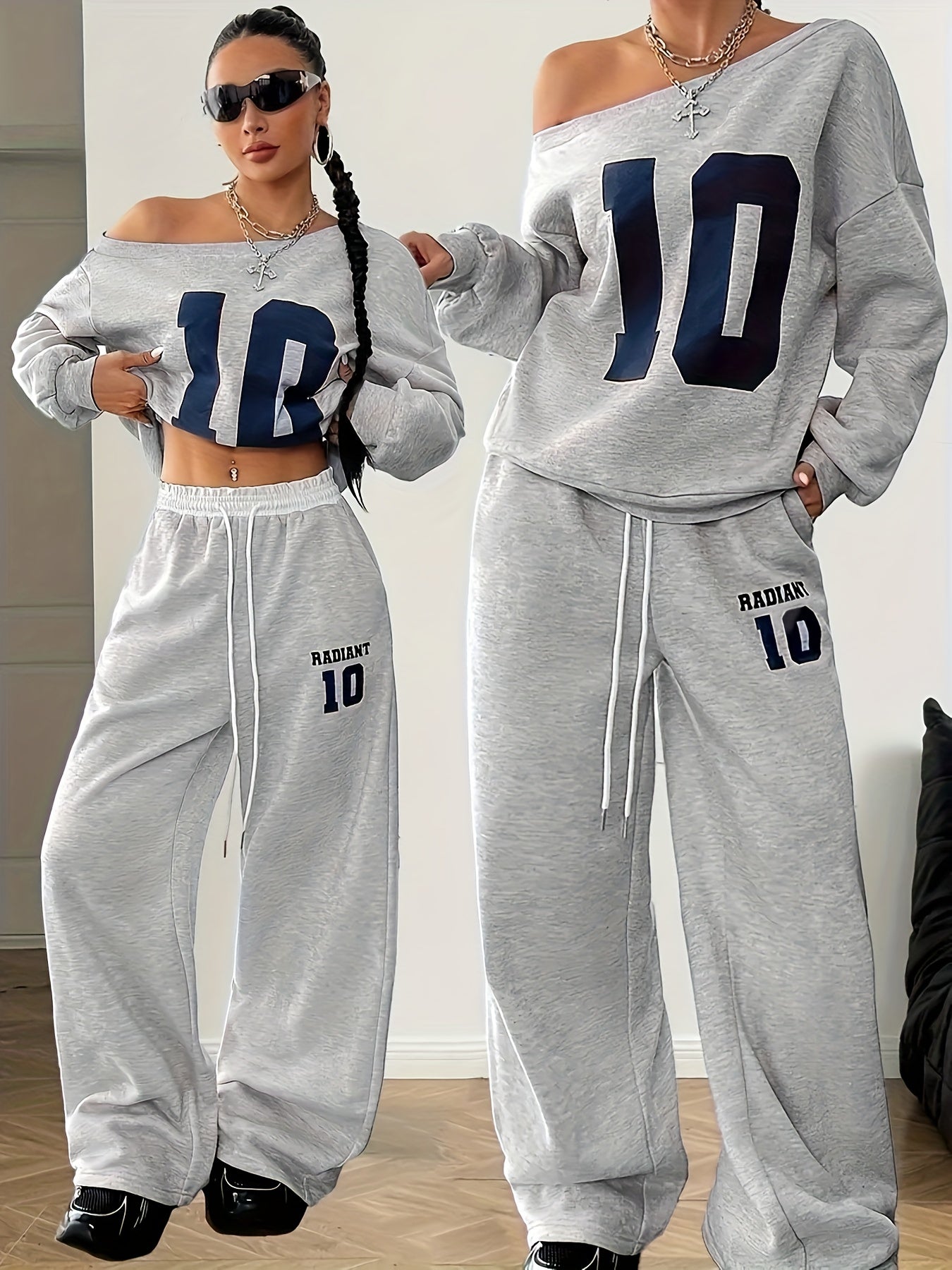 Ensemble Femme 2 Pièces Casual – Sweat & Pantalon Jogger Épais