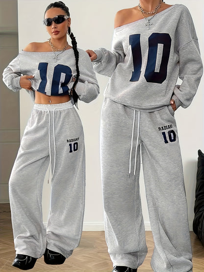 Ensemble Femme 2 Pièces Casual – Sweat & Pantalon Jogger Épais