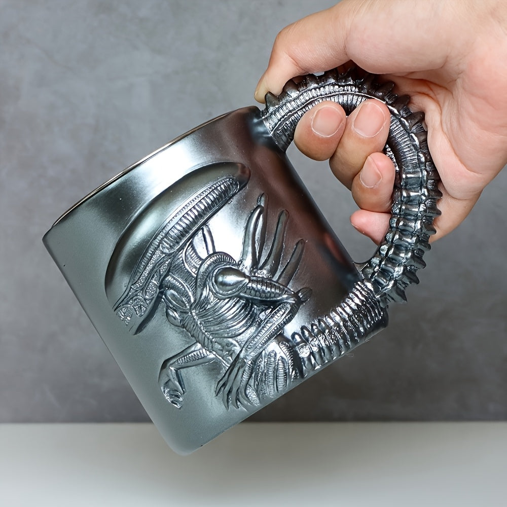 Mug Alien Xenomorph 👽 – Tasse 3D inox & résine futuriste