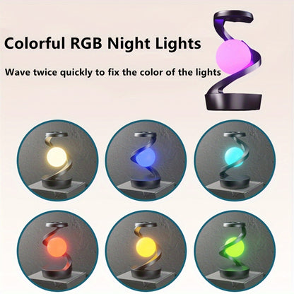 Lampe Flottante 3-en-1 🌈 avec Chargeur Sans Fil & LED Colorées