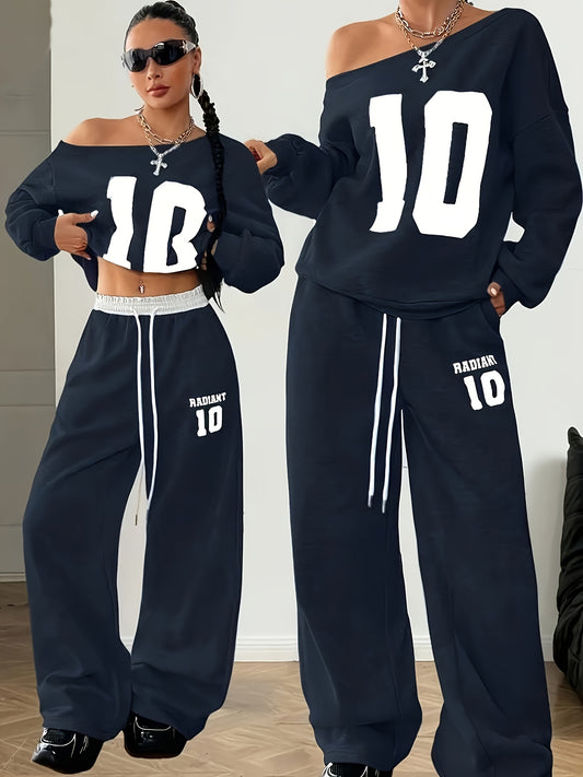 Ensemble Femme 2 Pièces Casual – Sweat & Pantalon Jogger Épais