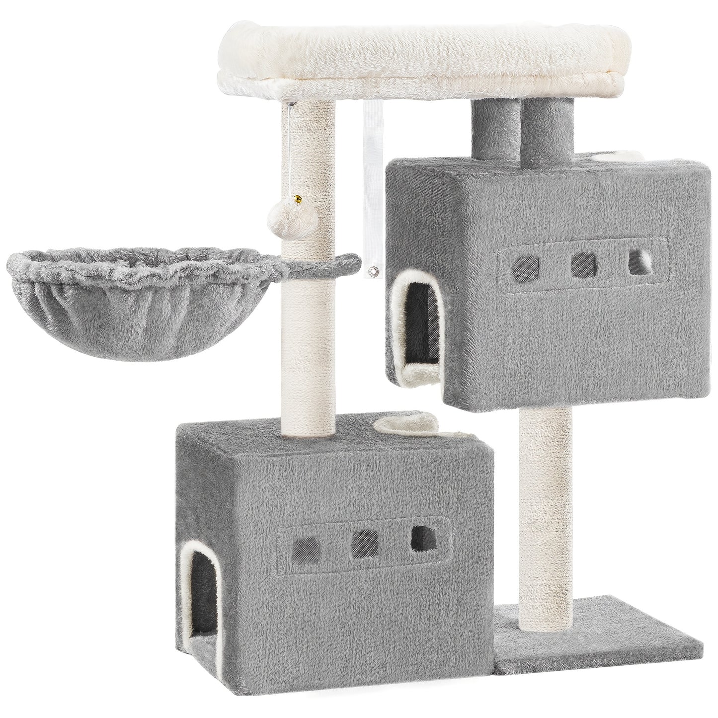 Arbre à Chat 🐾 75 cm Stable avec Griffoir & Caverne Douillette