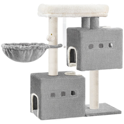 Arbre à Chat 🐾 75 cm Stable avec Griffoir & Caverne Douillette